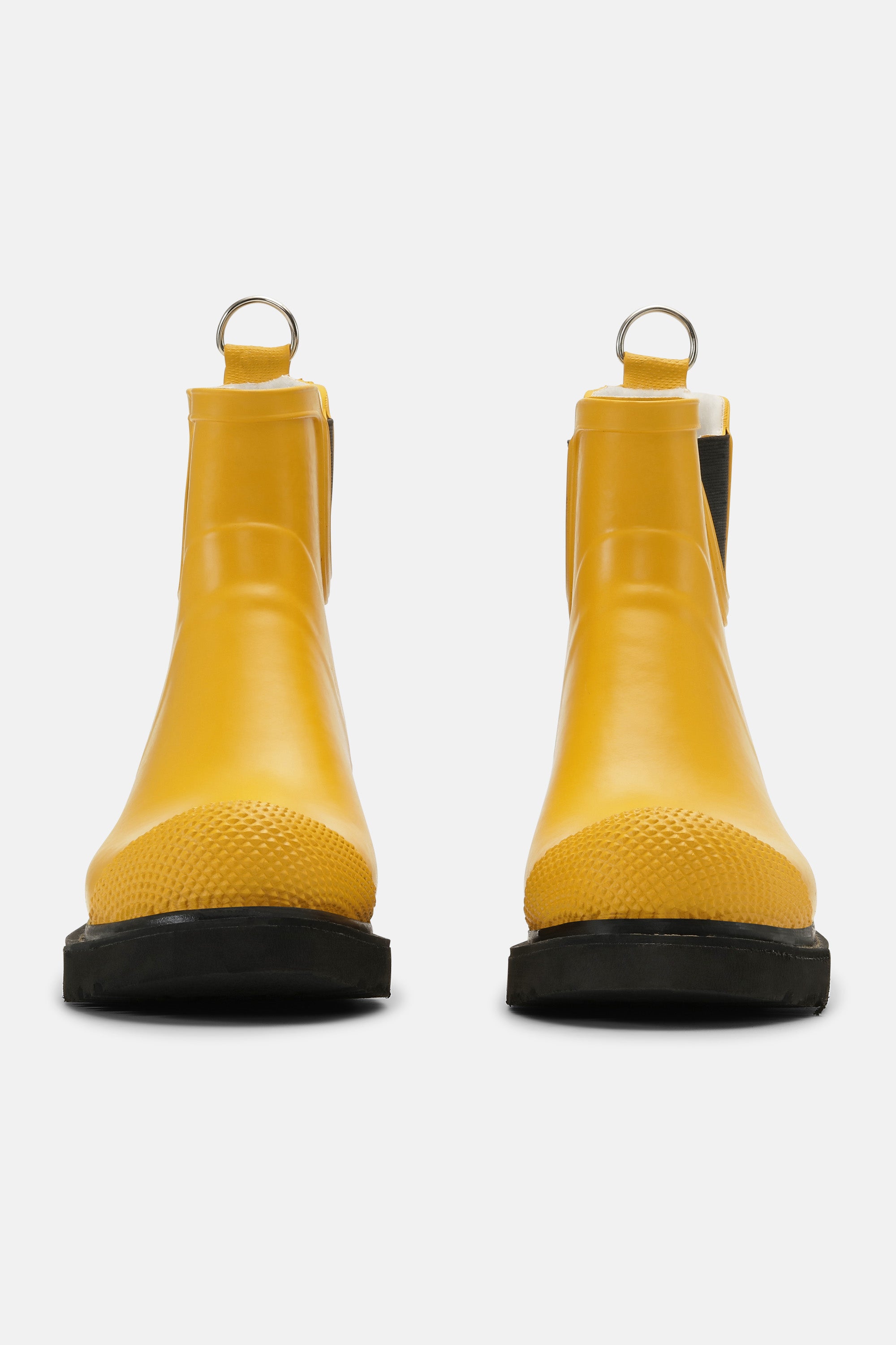 Ilse Jacobsen Hornbæk Footwear Short Rubber Boots With High Heel Rain boots 808 Cyber Yellow